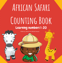 Load image into Gallery viewer, African Safari Counting Book: Learning Numbers 1-20 - Paperback Edition