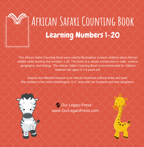 African Safari Counting Book: Learning Numbers 1-20 - Paperback Edition